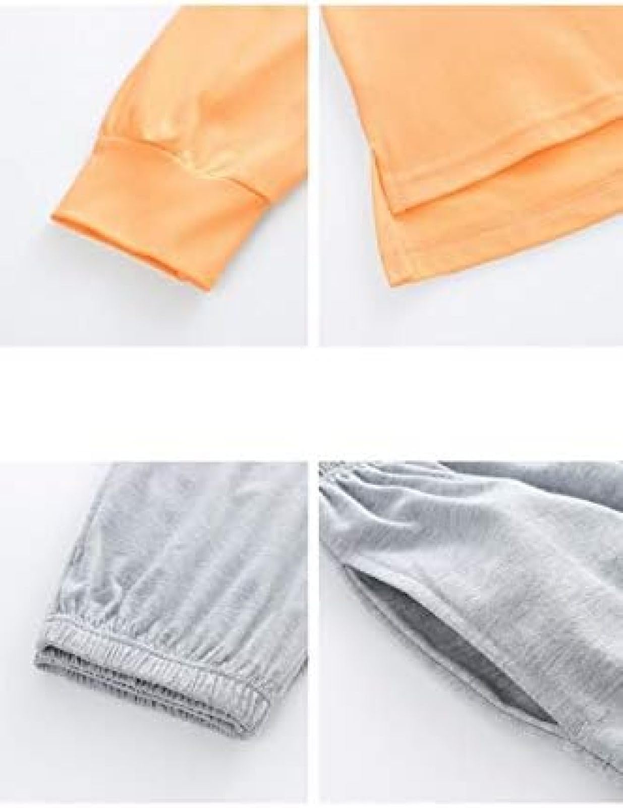 Pijamas De Mujer Primavera, Otoño E Invierno Conjunto De Color Sólido De Manga Larga De Algodón Puro De Dos Piezas,A,XL