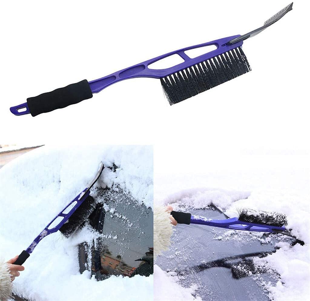 2 en 1 Grattoir à Glace de Voiture Déneigeur Scoop Remover Scoop Fenêtre Pare-Brise Pare-Brise Pelle (Color : Blue) (Color : Rosso)