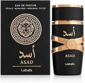 Perfume Arábe Asad de Lattafa 100ml Original, Fragrância Oriental Premium, Eau de Parfum