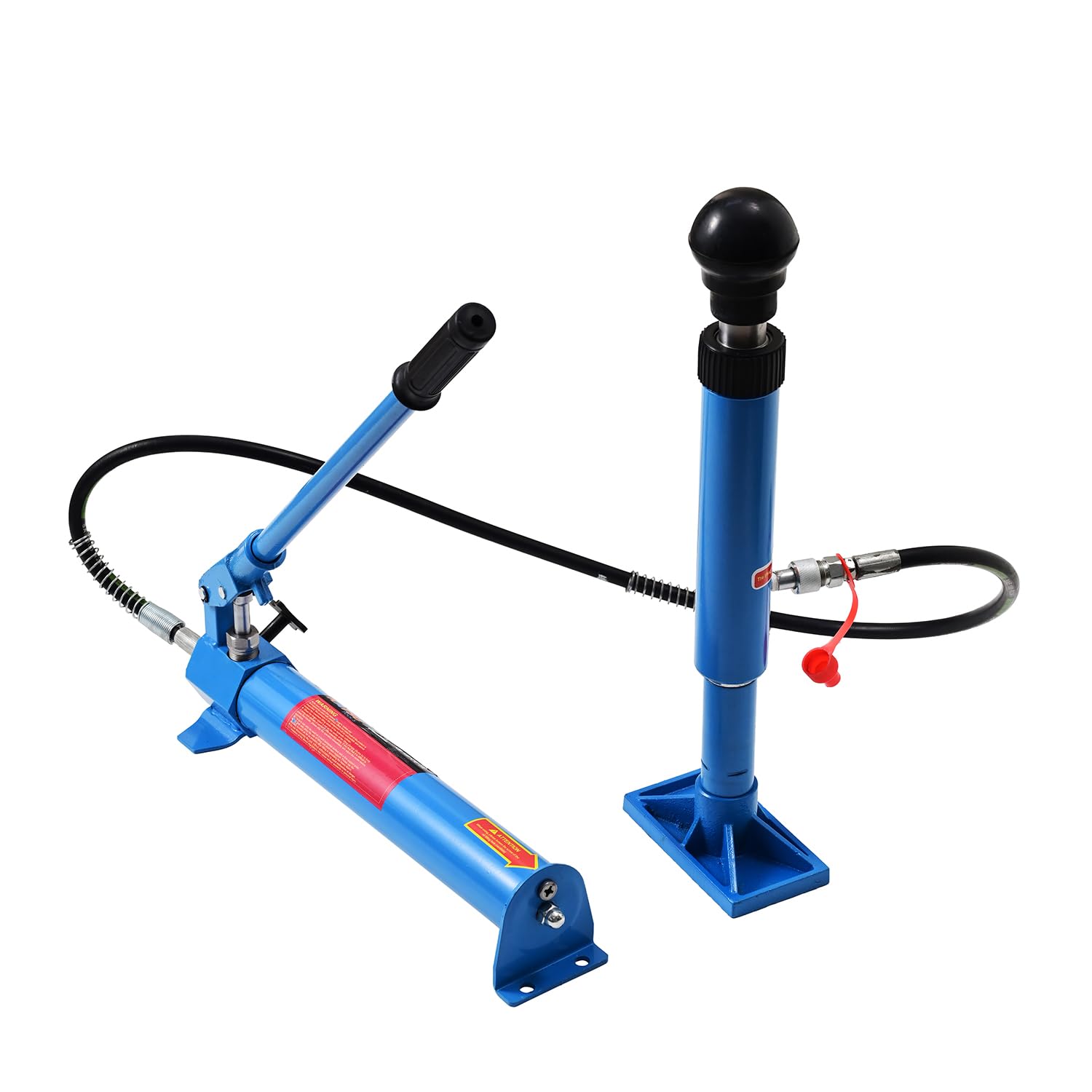 KATSU Tools Hydrauliczny zestaw do naprawy, 10 ton, narzędzie do usuwania wgnieceń i ram, do samochodu i transportera, podnośnik hydrauliczny z wężem olejowym, do warsztatu samochodowego