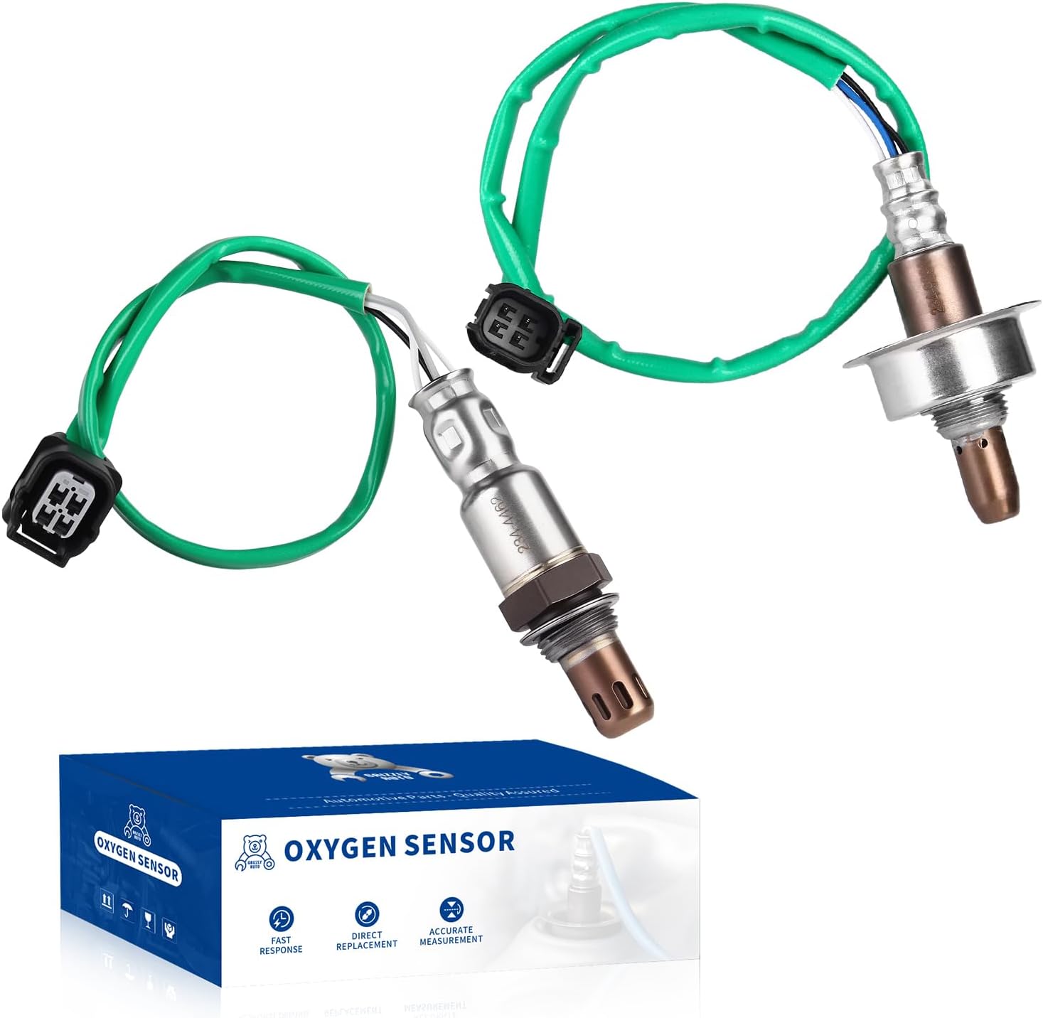 O2 Oxygen Sensor Upstream and Downstream for Honda Accord EX 2.4L L4 2008 2009 2010 2011 2012, for Acura TSX 2.4L L4 2009 2010 2011 2012 2013 2014, O2 Sensor Replace 234-9091 234-4462 2Pcs