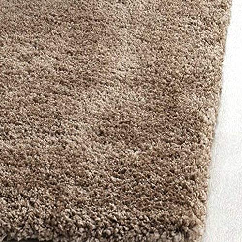 Image of Premium Polyester Shaggy Round Rug - Ultra Soft Fluffy Circle Carpet for Bedroom, Living Room, Kids Room, Anti-Skid Plush Floor Rug - (Beige, 5 feet|150cm)