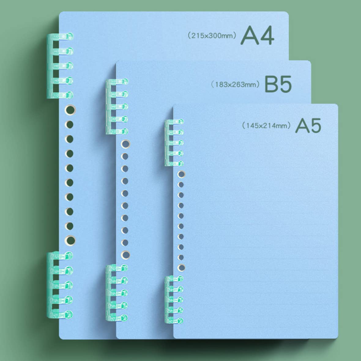 Amazon | QQZSG ノート ソフトリングノート A4*4 横罫線入り B5