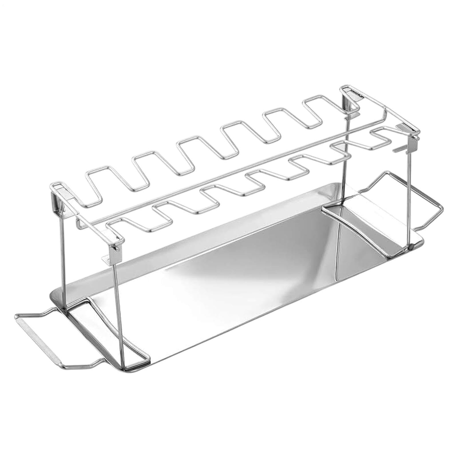 Soporte para patas de pollo de 14 ranuras de acero inoxidable estable