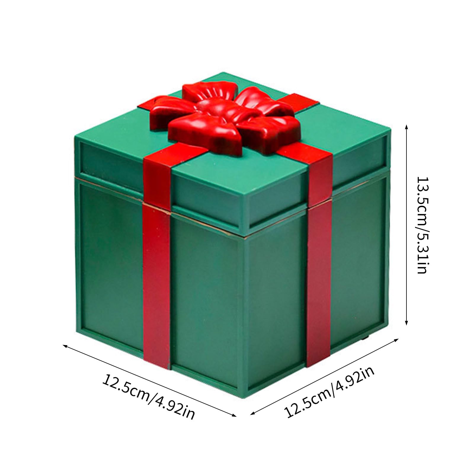 Cajas de regalo musicales LED para reproducción de canciones de Navidad, materiales inastillables, dos opciones de poder, decoración del hogar, fiesta, decoración de vacaciones, cajas de