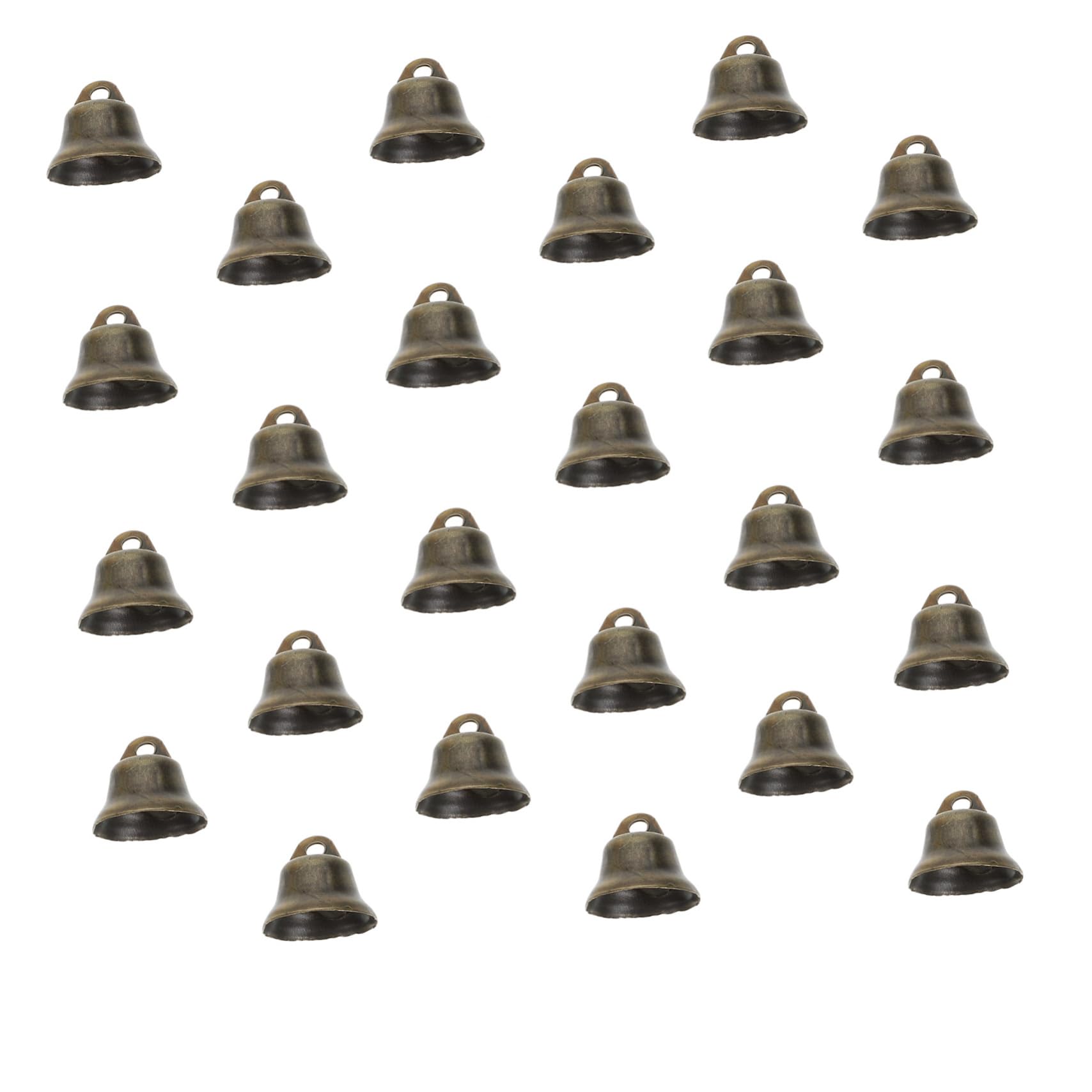 HAWILLOSCH 100Pcs Bronze Small Bells for Christmas Decorations Festive Hanging Pendants for Crafting Accessories for Tree Ornaments and Present Wrapping
