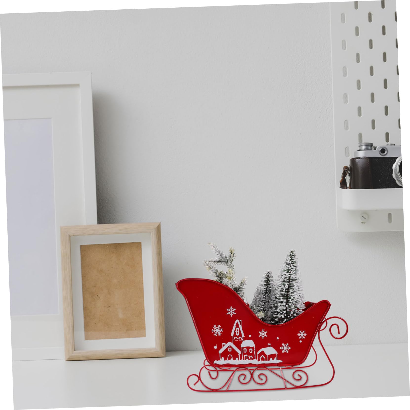 Cabilock Slitta Natalizia Resistente Decorazione da Tavolo per Feste di Natale Ornamento Tema Natalizio per Casa