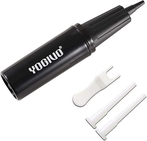 Bomba de bola de ejercicio, bomba de aire manual para entrenamiento de estabilidad, pelota de yoga, con 2 tapones para válvula y 1 removedor de