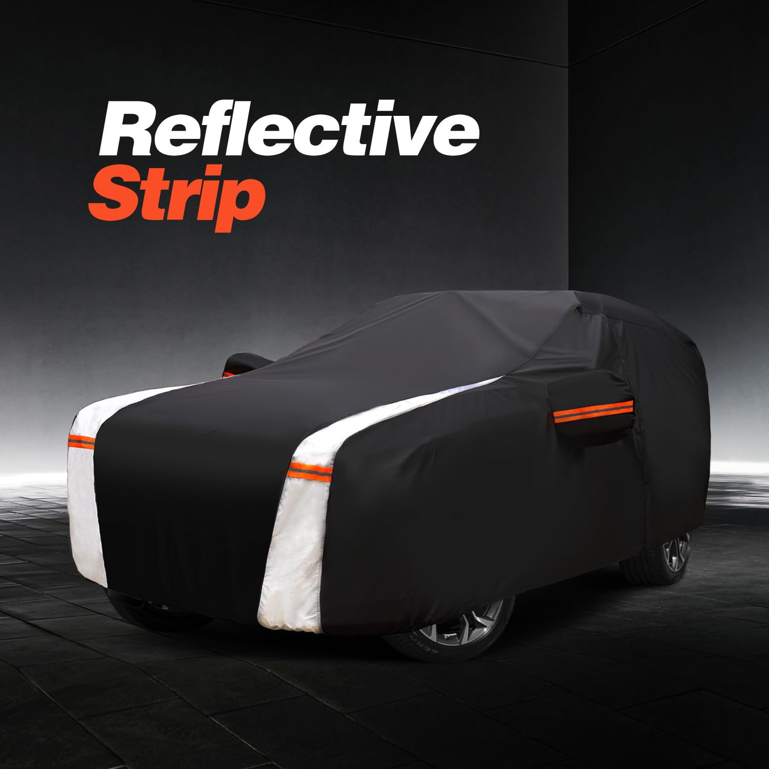 Cotryvox Large SUV Car Cover for GMC Yukon 100 Waterproof All Weather Heavy Duty Outdoor Full Exterior Covers — view 6