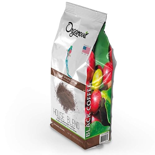 Miniatura 1 de Organovit Café negro molido instantáneo saborea un café rico y audaz en un instante café natural de alta calidad lleno de aroma y sabor 16 onzas