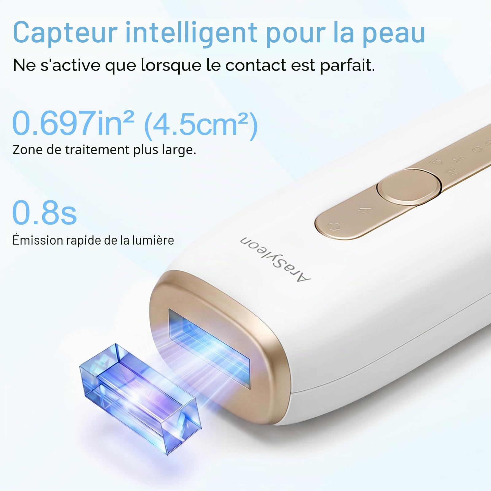 Épilateur IPL Avec Refroidissement Saphir Pour Homme et Femme
