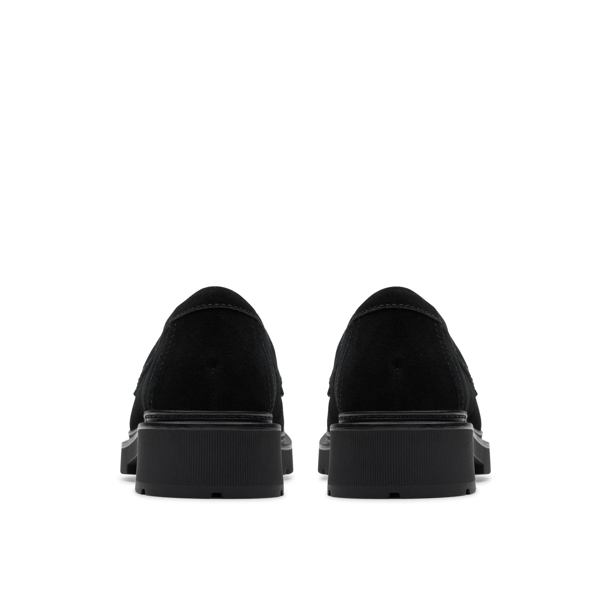 Clarks Lauryl Step Loafer damskie, Czarny zamsz, 9.5 Wide