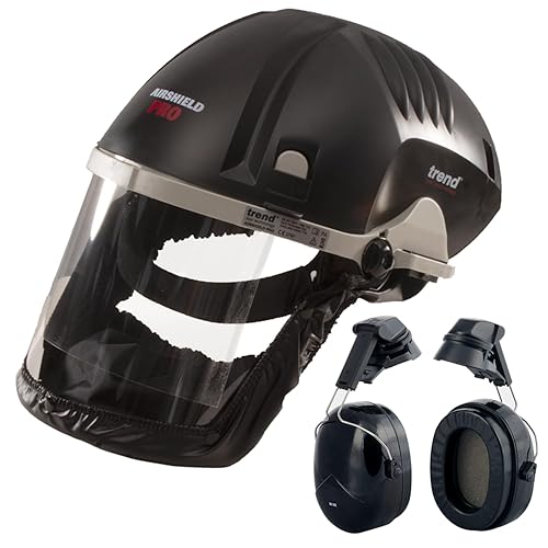 TREND Airshield Pro Full Air Circulating Face Shield w/Ear Defenders