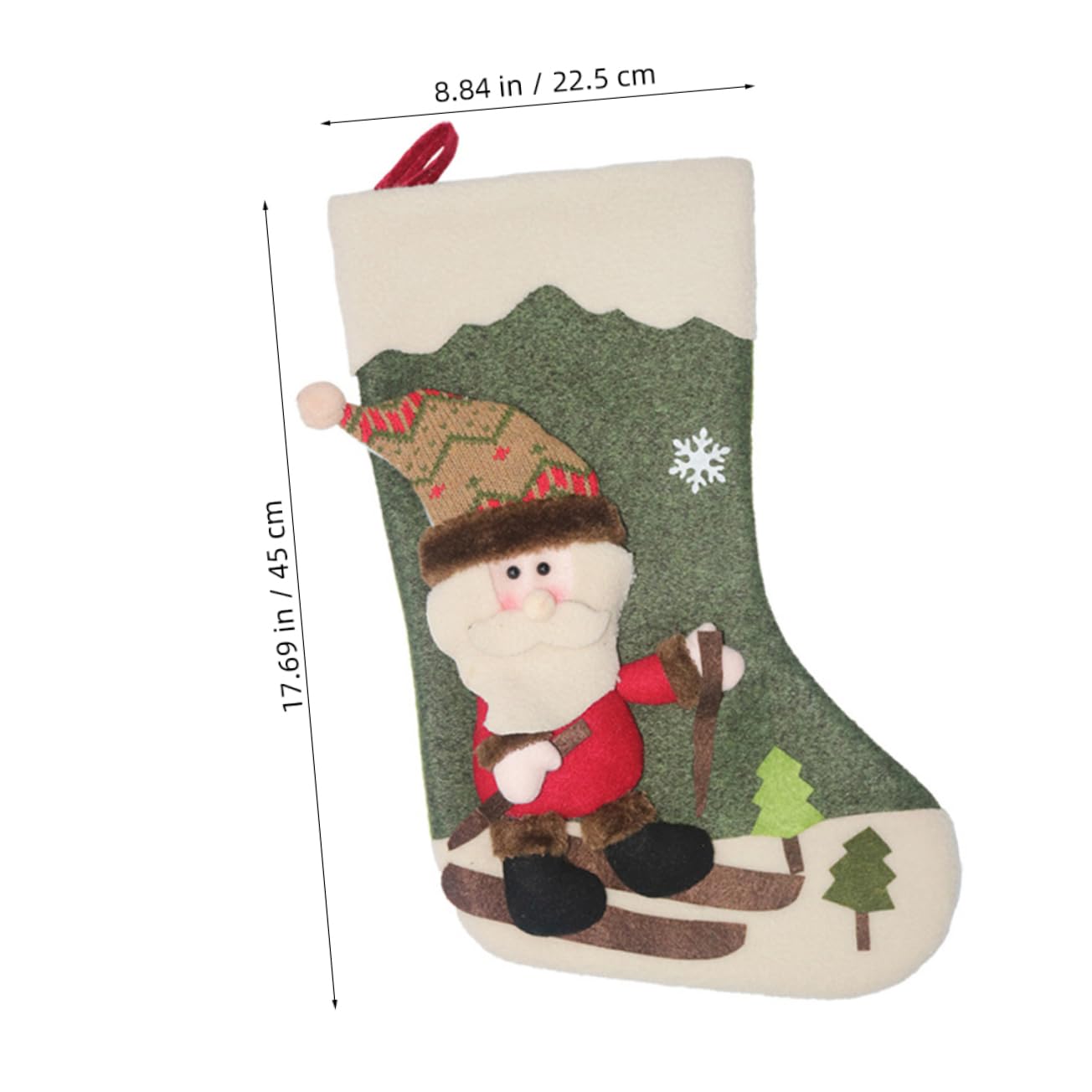 3stücke Weihnachtsstrümpfe Mit Schneemann Weihnachtsmann Und Elch Motiven Süßigkeitenstrümpfe Für Geschenke Und Snacks Bemalte Geschenktüte Als Hängedekoration Für Festivals Und He