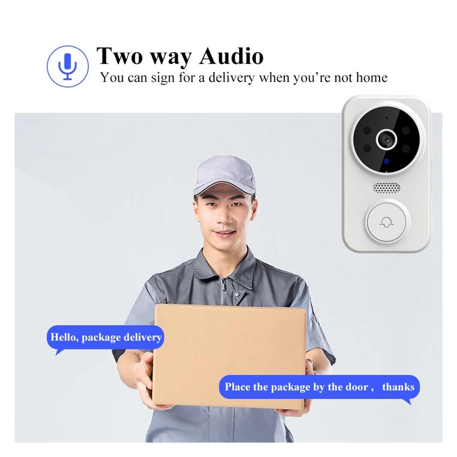 Caméra de Sonnette vidéo Intelligente WiFi