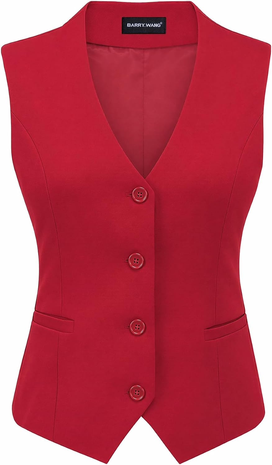 Barry.Wang Vest Tops for Women Sleeveless Work Casual Outfits Waistcoat