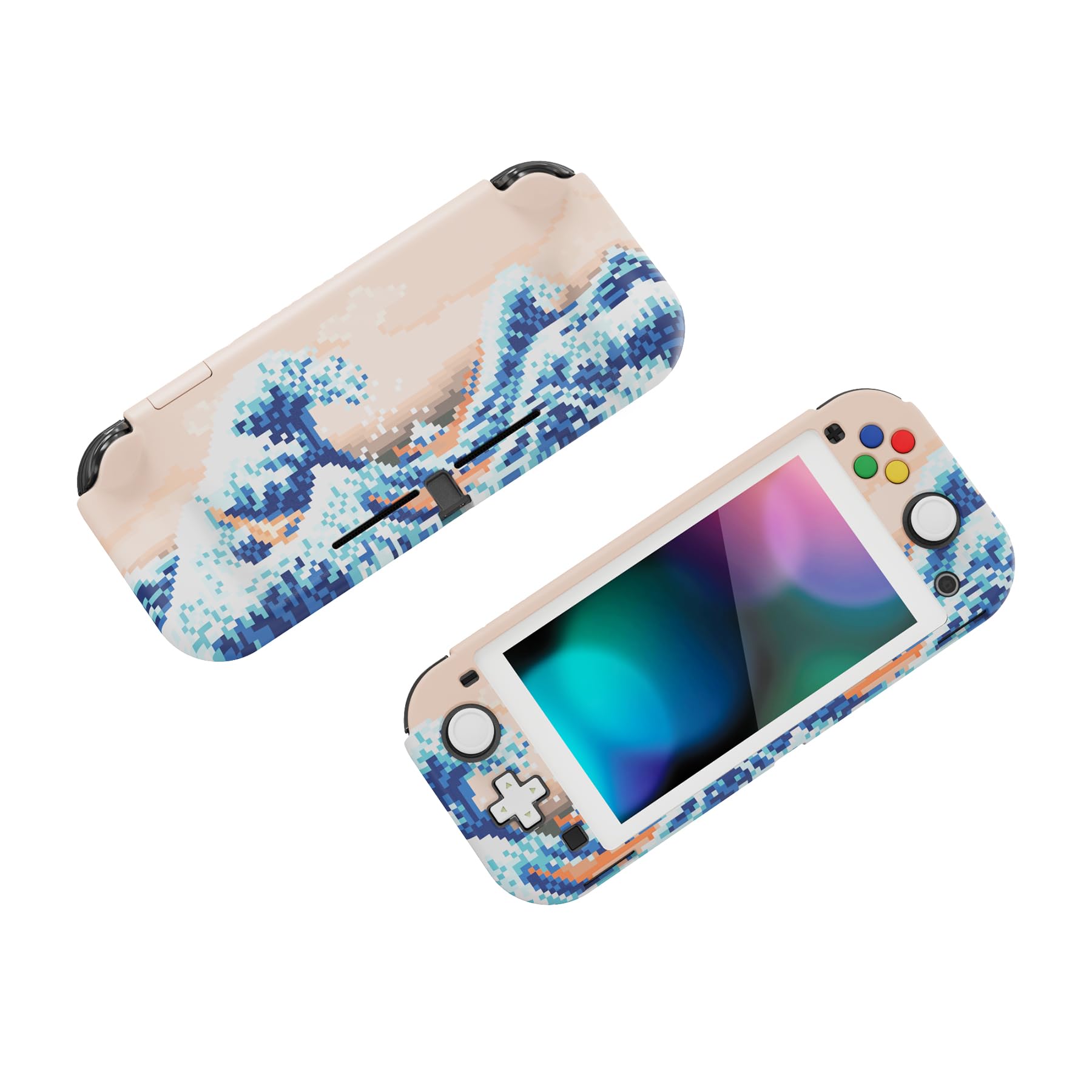 playvital ZealProtect Protective Case for Nintendo Switch Lite, Hard Shell Grip Cover for Nintendo Switch Lite w/Screen Protector & Thumb Grip Caps & Button Caps - Antique Yellow — view 80