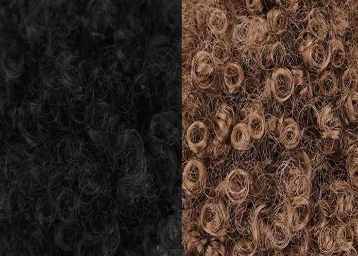 Miniatura 6 de Peluca de payaso sintético afro esponjosa de 3 piezas para hombres y mujeres, cosplay, fiesta de anime, Navidad, Halloween, pelucas divertidas