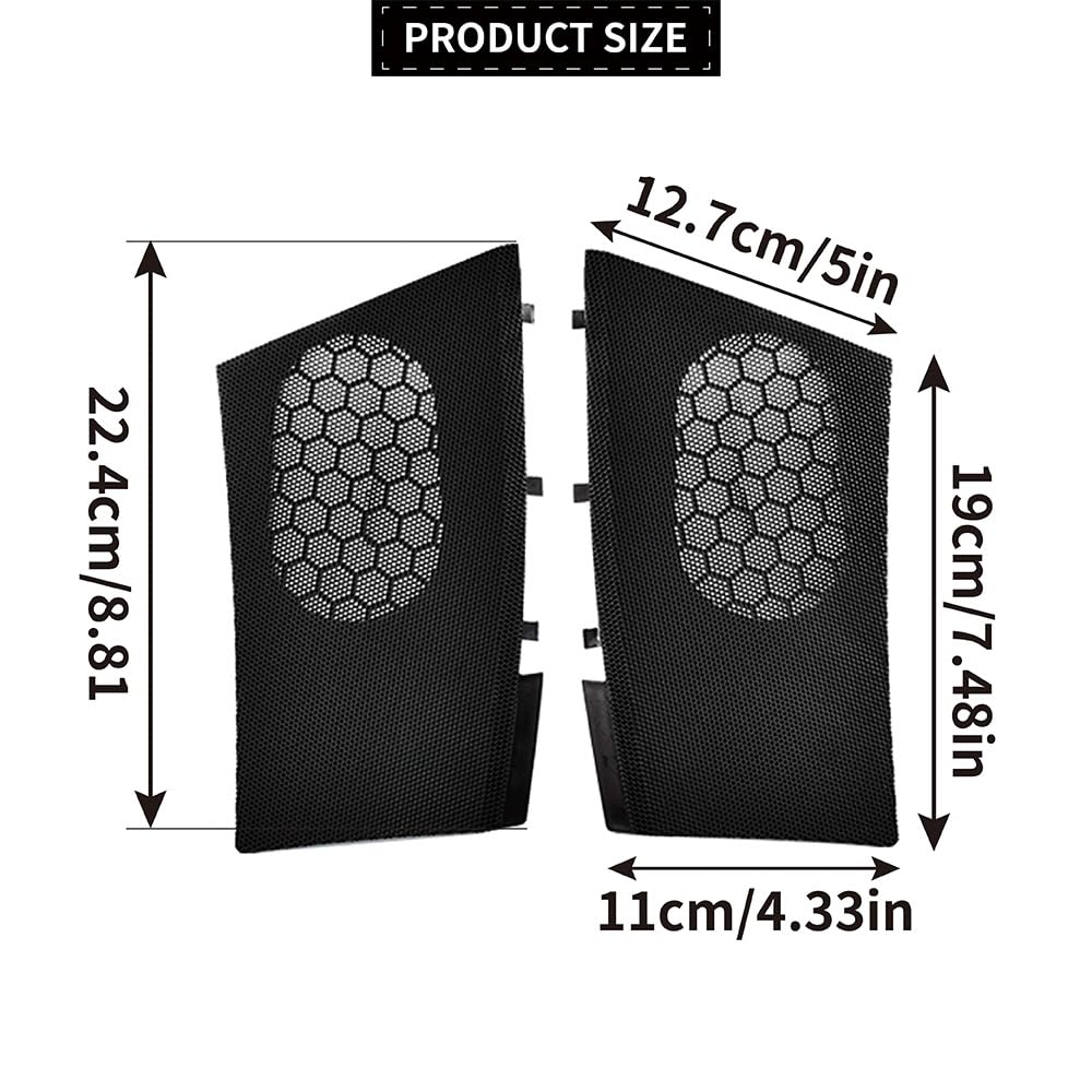 Couverture de Haut-Parleur Voiture Compatible avec VW T5 FL 7H0857227 71N 7H0857228 71N