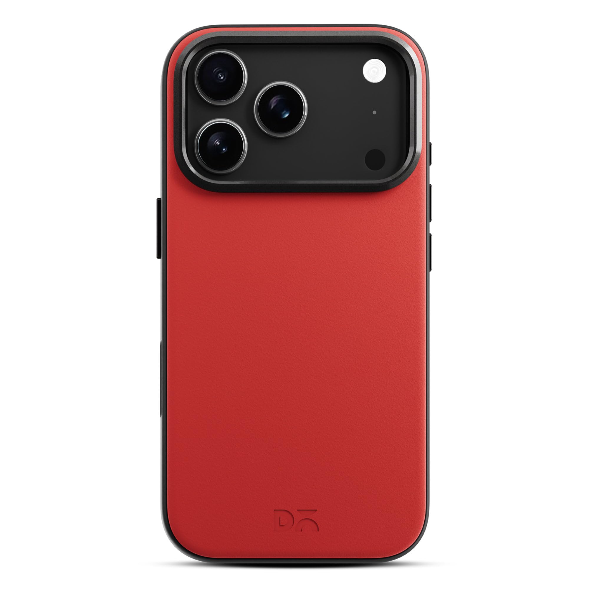 DailyObjects Leatherite Case for iPhone 17 Pro Max Compatible with MagSafe Wireless Charging | Crimson-Grey Hybrid Magnetic Back Cover-picture-23