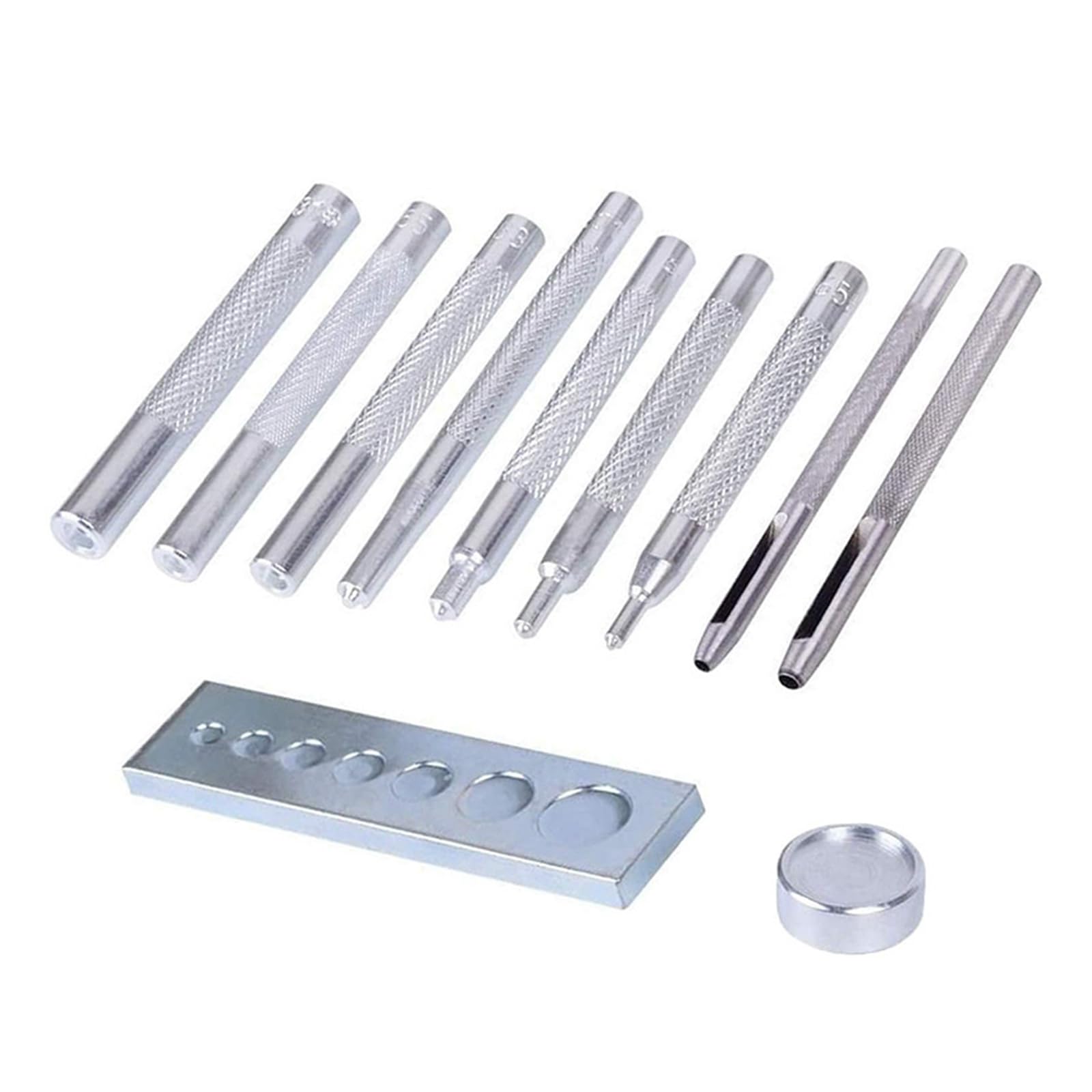 Tsophreniq Press Studs Fixing Tool Kits Press Studs Fixing Kits for Sewing, Leather, and Clothing Repair Leathercraft Installation Set