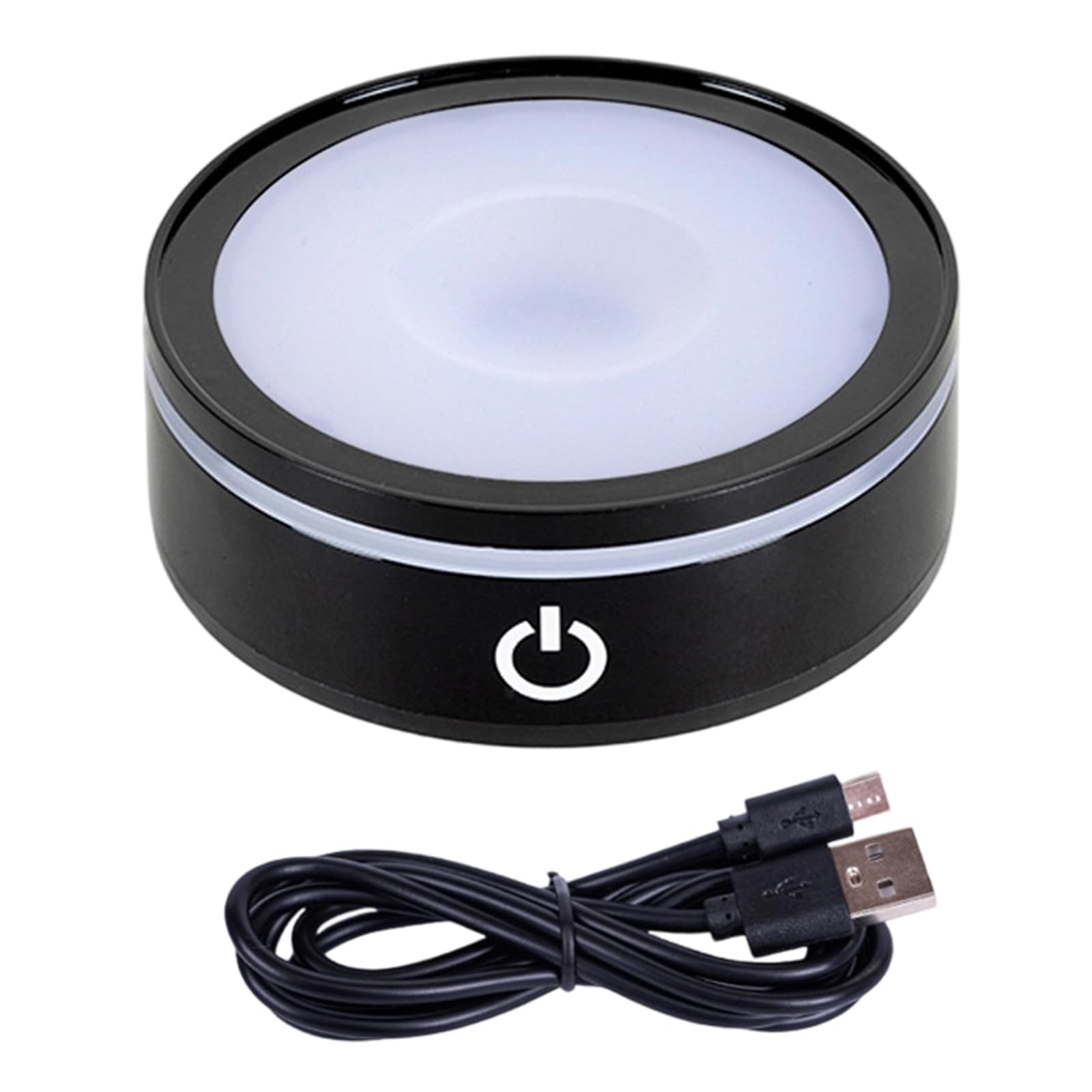 Crystals Lamp Base Featuring Touch Sensitive Dimmable LED for Atmospheres in Display and Decorative Use Jewelry Display Light
