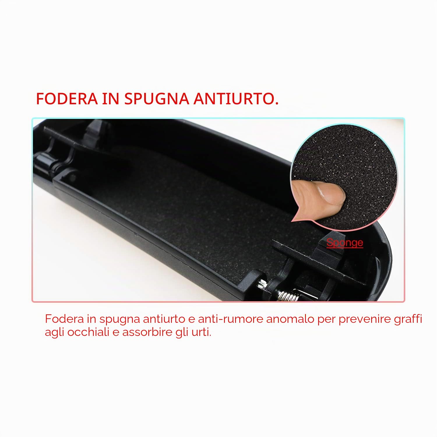 CDEFG Compatibile con Seat Leon MK4 Cupra Formentor/Cupra Terramar 2020-2024 2025 Custodia per Occhiali ABS Anteriore Sunglasses Holder Box Portaocchiali Accessori (Nero)