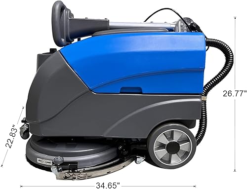 Miniatura 3 de Emotor - Máquina de limpieza plegable de 15 pulgadas, con cepillo giratorio de 15 pulgadas y escobilla de 23 pulgadas, 34.65 x 22.83 x 26.77 pulgadas