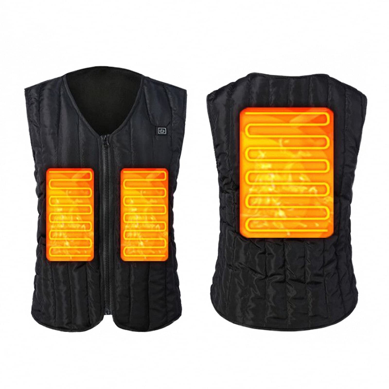 Gilet riscaldato elettrico USB intelligente per uomo e donna, scaldamuscoli riscaldato a 3 velocità autunno e inverno, gilet riscaldato caldo e confortevole lavabile