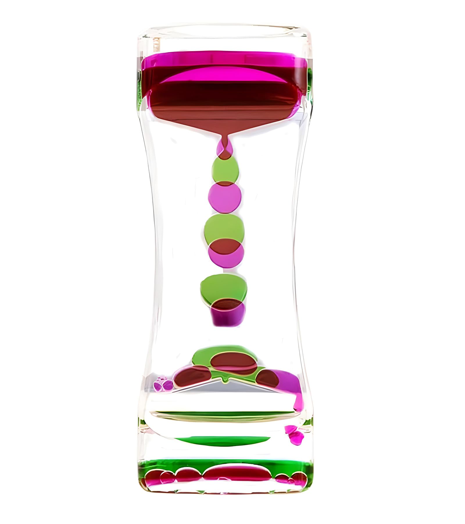 Liquid Motion Bubble Timer Sensory Hourglass Toy for Relaxation Autism, Sensory Needs, ADHD, Motion Timer, Stress Relief, Anxiety, Hourglass Toy for Kids and Adults (A)