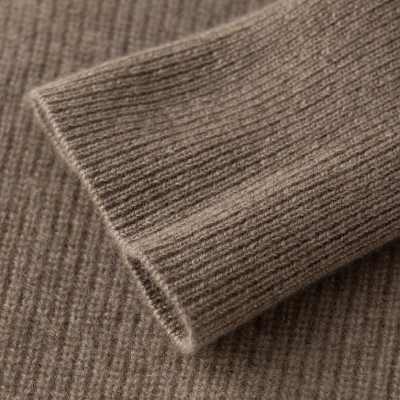 Women's Cashmere and Merino Wool Blend V Neck Sweater Lightweight Knit Sweater - Image 4