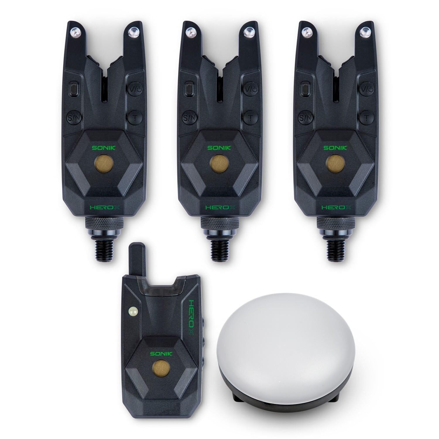 Sonik Black Herox 3+1 Bite Alarm Set Hc0101