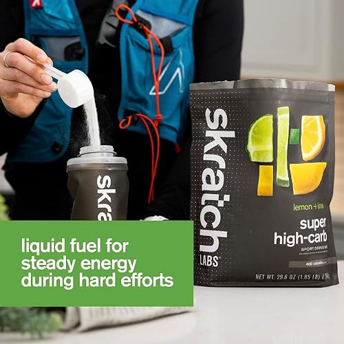 Miniatura 9 de Skratch Labs Polvo de hidratación súper alto en carbohidratos  Polvo de carbohidratos con dextrina en racimo y electrolitos  Bebida energética de