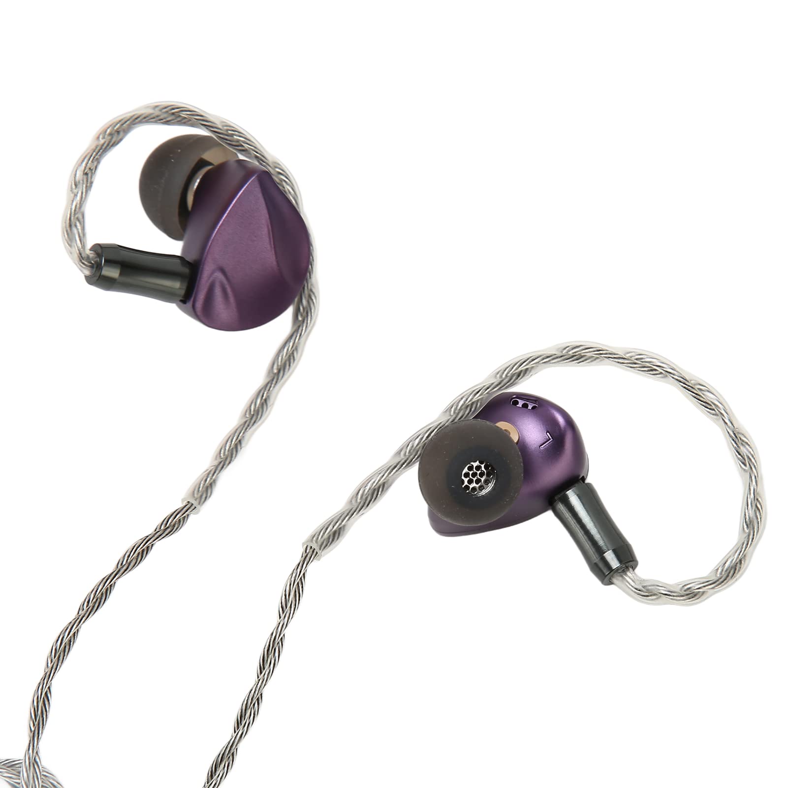 WINH Cuffie per Monitor, cuffie di regolazione cablate professionali con cavo staccabile per musicista, colore viola (4.4)