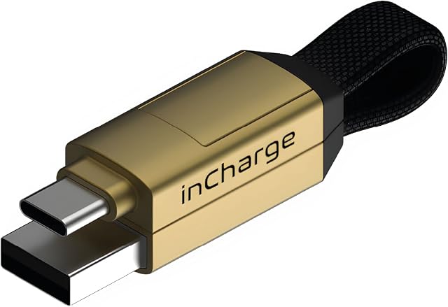 inCharge 6-6in1 Keyring Cable - Gold