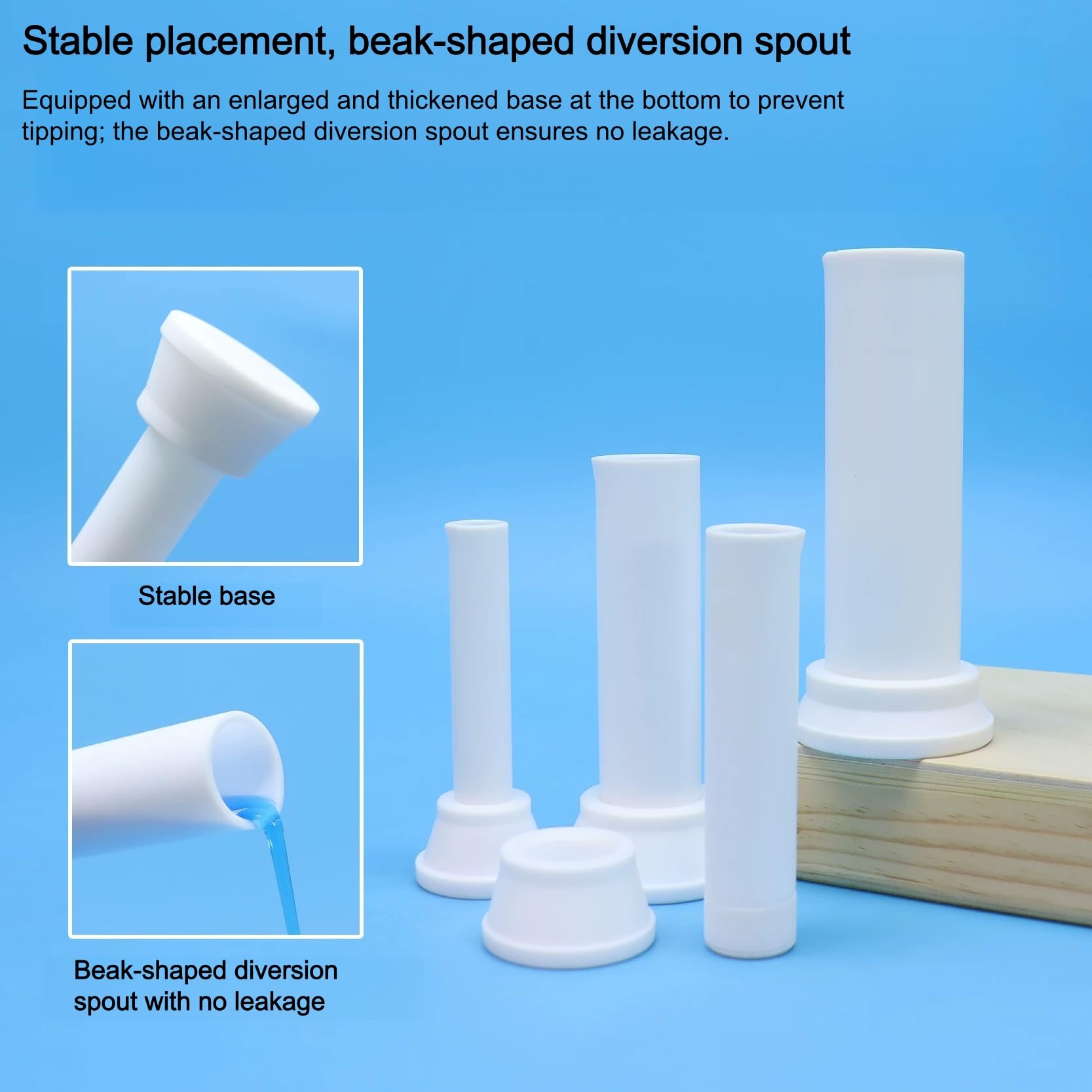 PTFE-Messzylinder mit Sockel for den Laborgebrauch | Stabile Basis, großer Volumenbereich, 5 ml bis 2000 ml(10ml)