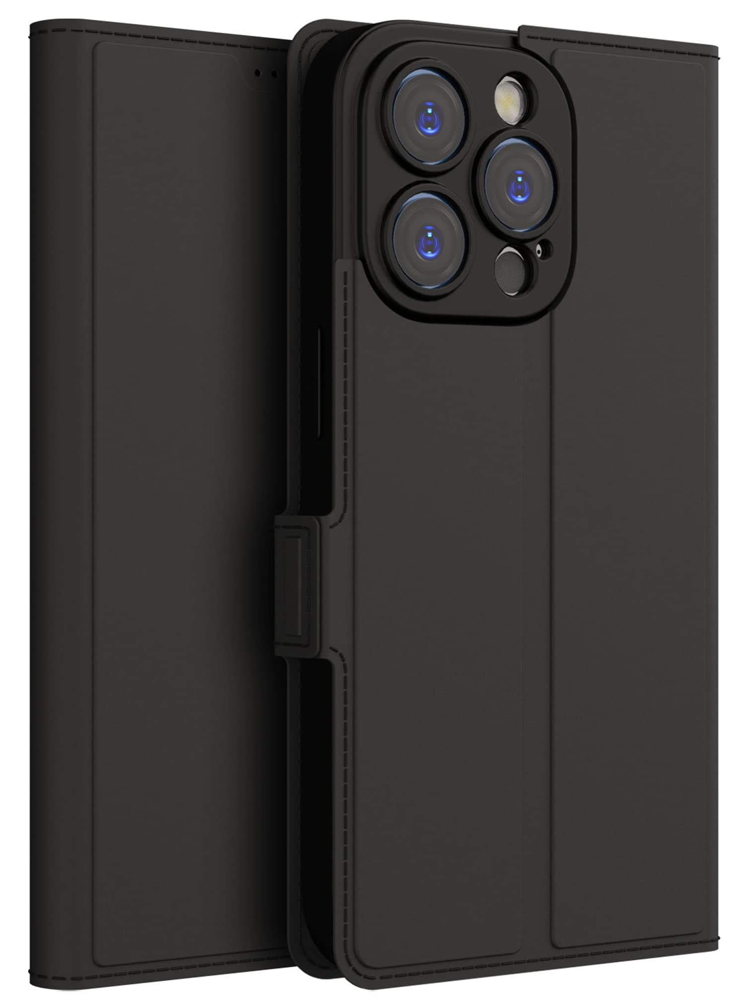 Kapa iPhone 14 Pro Max Leather Flip Case - Magnetic & Card Holder -1