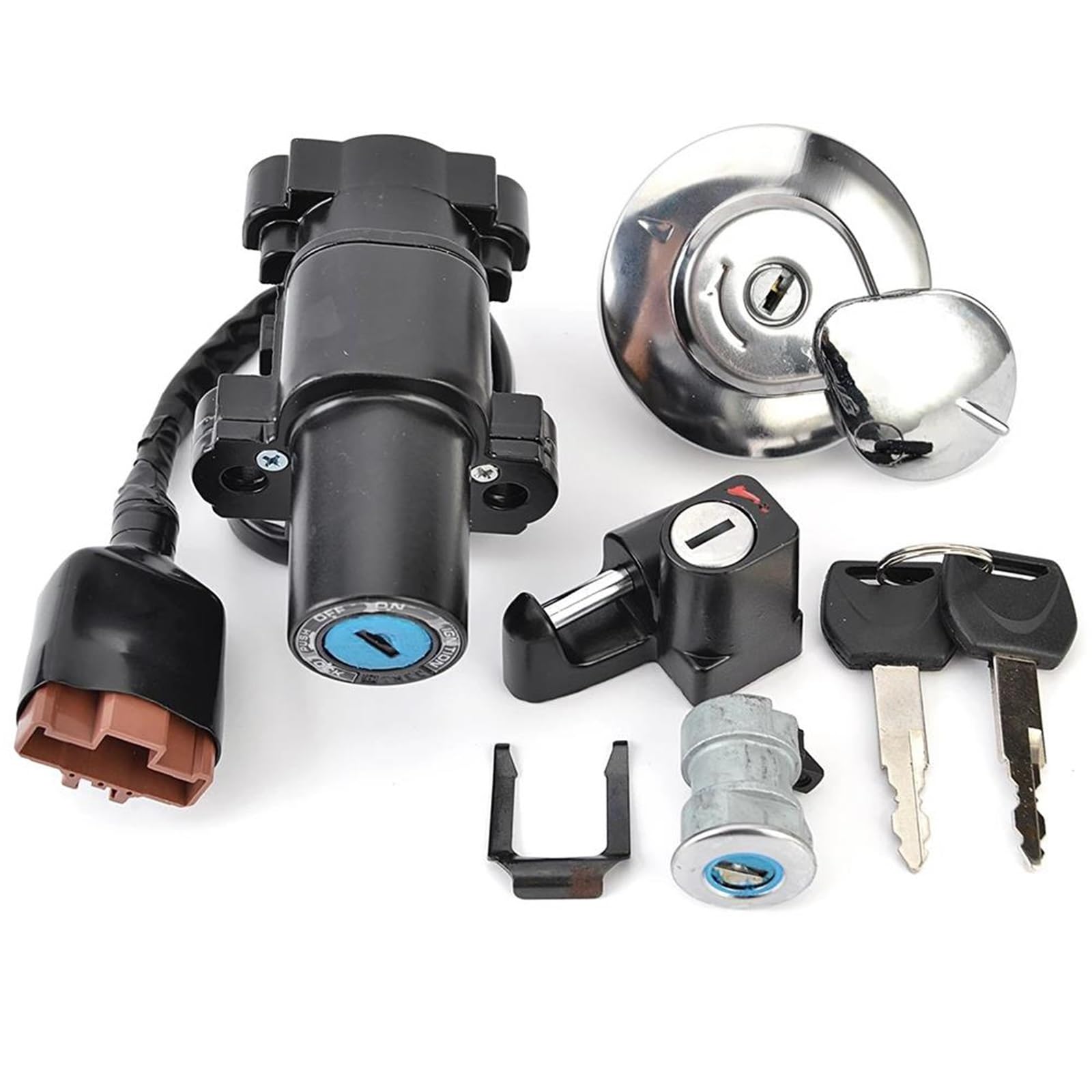 Kit contacteur d'allumage CRF 250L avec bouchon de réservoir et clés pour moto Honda