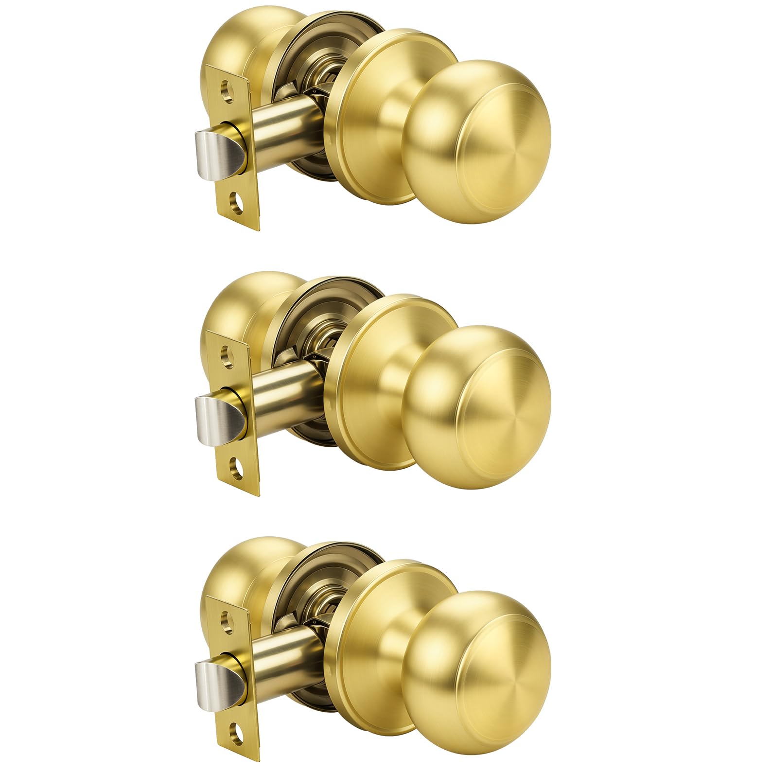 Matte Black Door Knobs - Stylish Passage Handles -30