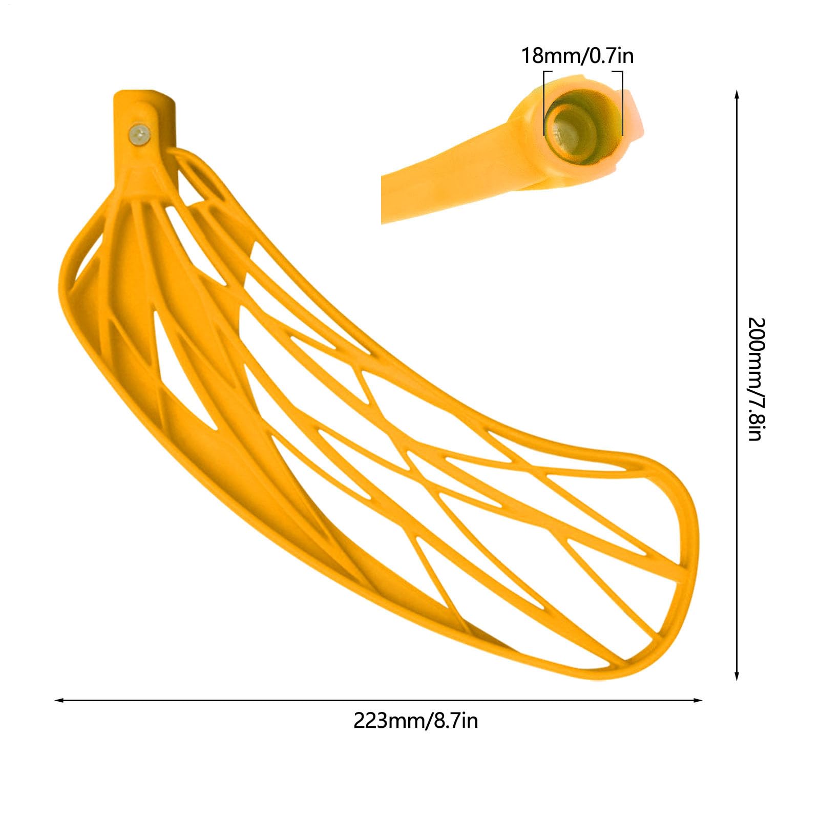 Generisch Tête de hockey de Floorball - Équipement d'entraînement pour adolescents - Tête de floorball avec design robuste et ergonomique pour les amis et les amoureux