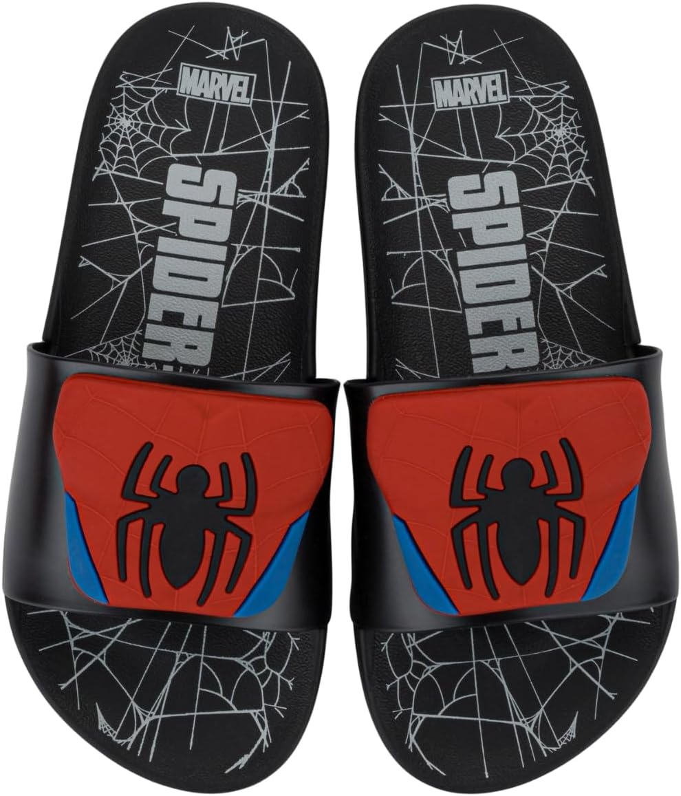 Chinelo Infantil Slide Homem Aranha 3D, Sandália Infantil Menino Masculina, Antiderrapante, Grendene Kids