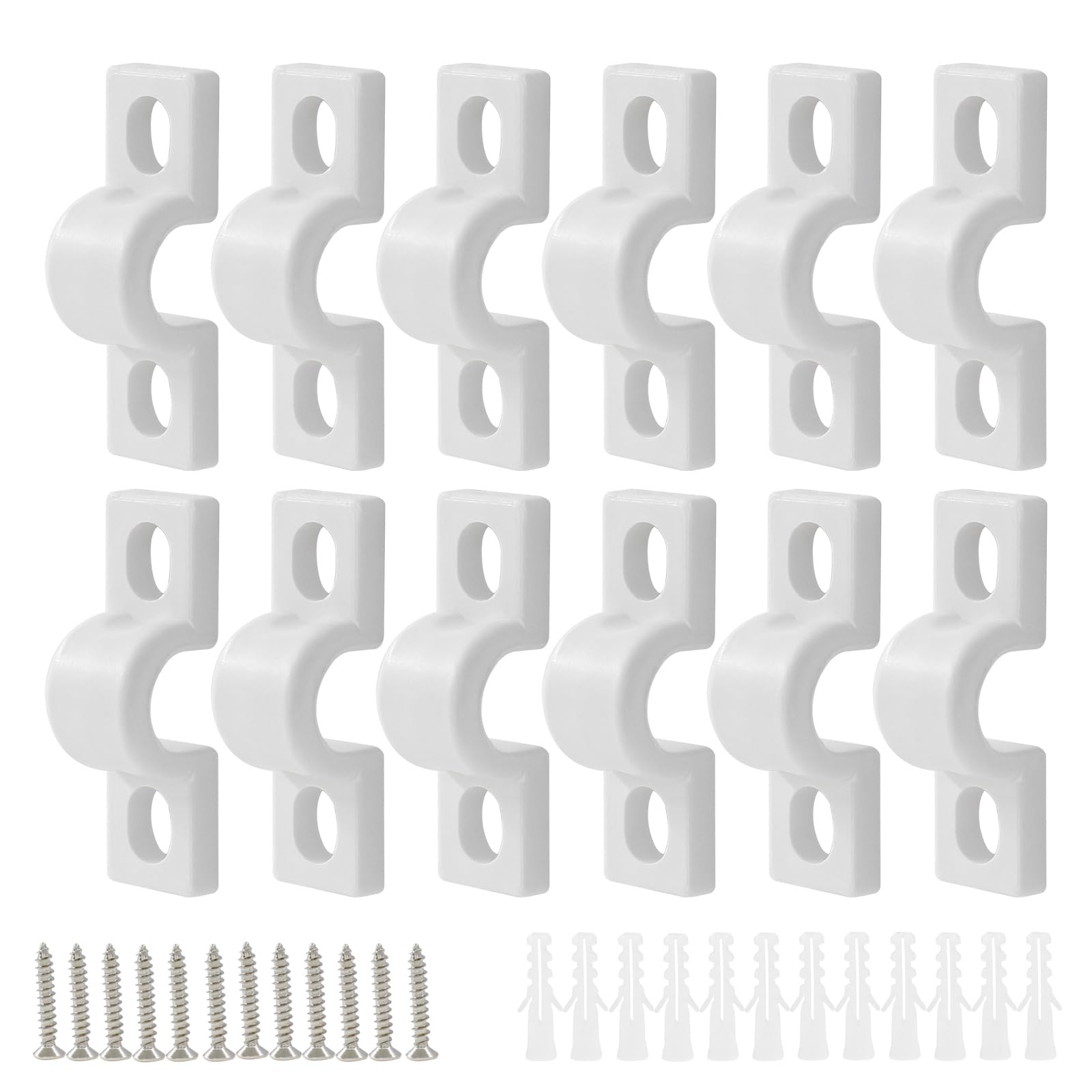 Black Wire Shelf Clips - 12 Pack -7
