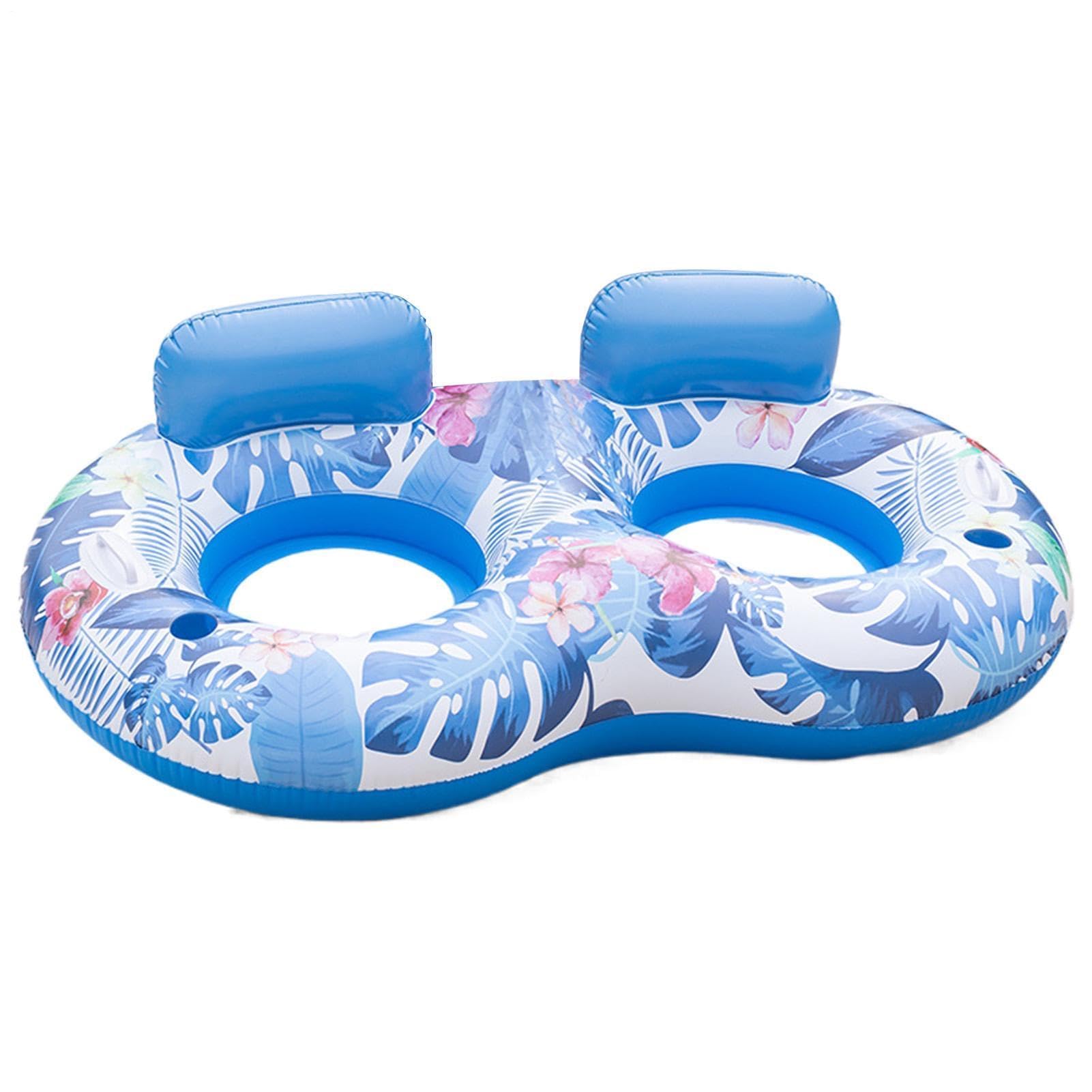 Generico Materassino Gonfiabile Galleggiante in PVC, Amaca Galleggiante per Piscina, Mare e Lago. (Two People)