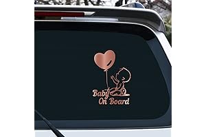 2pcs Balloon Baby in The Car Stickers