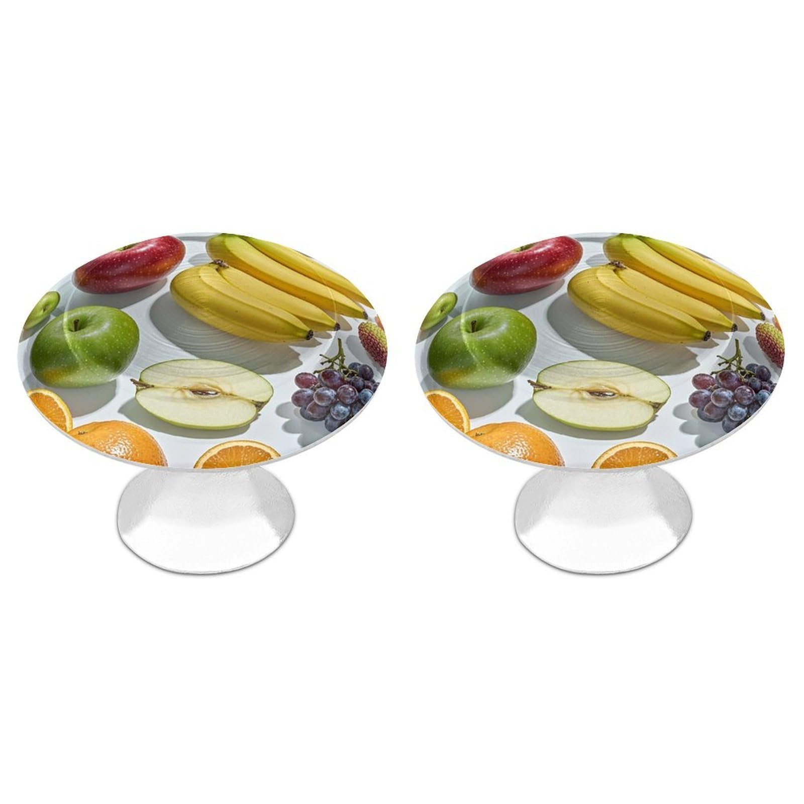 Vstadank Style Fruits Cabinet Knobs Round Wardrobe Pulls Simple Drawer Handles With Screw Aluminum Alloy Closet Door Pull Modern Cabinet Hardware For Dresser Drawers 2 Pack