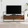 ZEYUAN TV Cabinet Wall-mounted Brown Oak 100.5x30x51 cm Engineered Wood,Tv Stand Cabinet,Tv Units For Living Room,Electric Fireplace Tv Stand