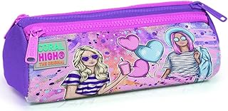 مقلمة بـ 3 أقسام بتصميم عصري للبنات بلون وردي وأرجواني من كورال هاي