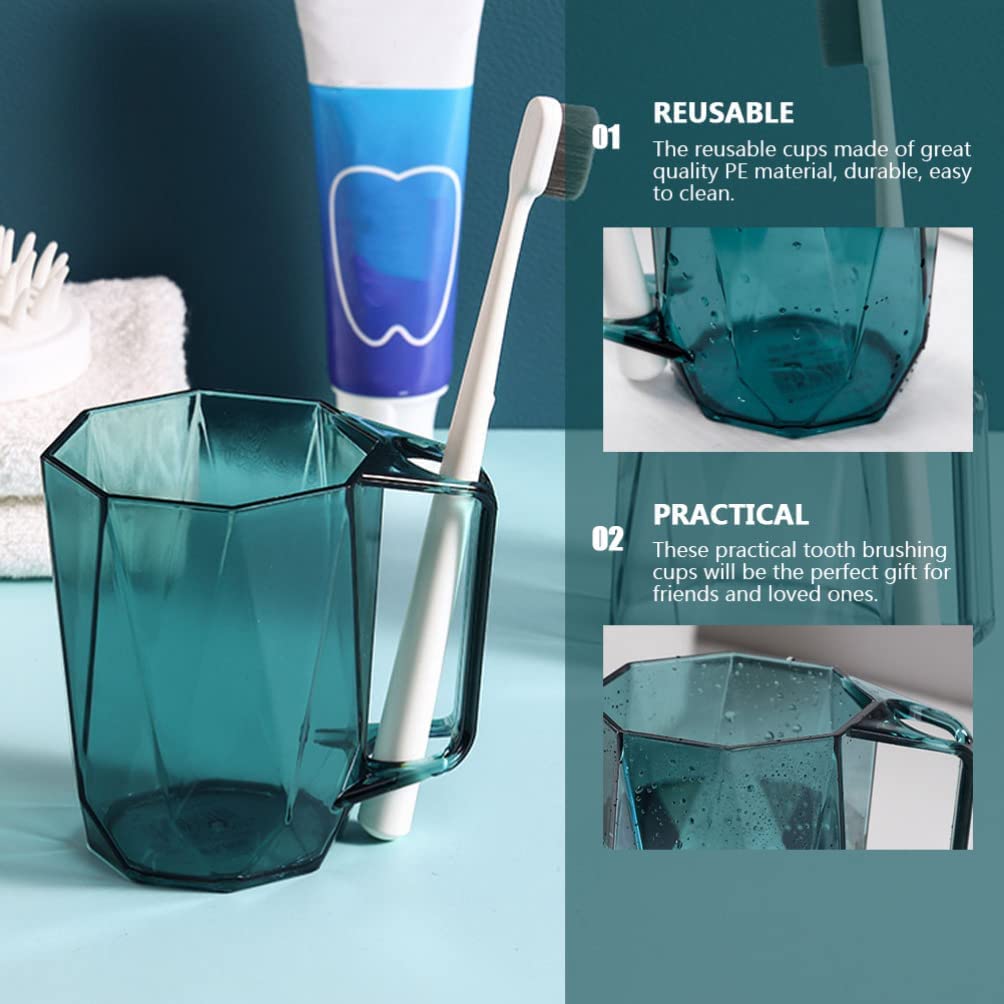 Bicchiere trasparente for dentifricio da viaggio 3 pezzi Porta spazzolino da denti Bicchiere da bagno Bicchiere Portaspazzolino for bagno Dentifricio Organizer for spazzolino Dentifricio for bambini D