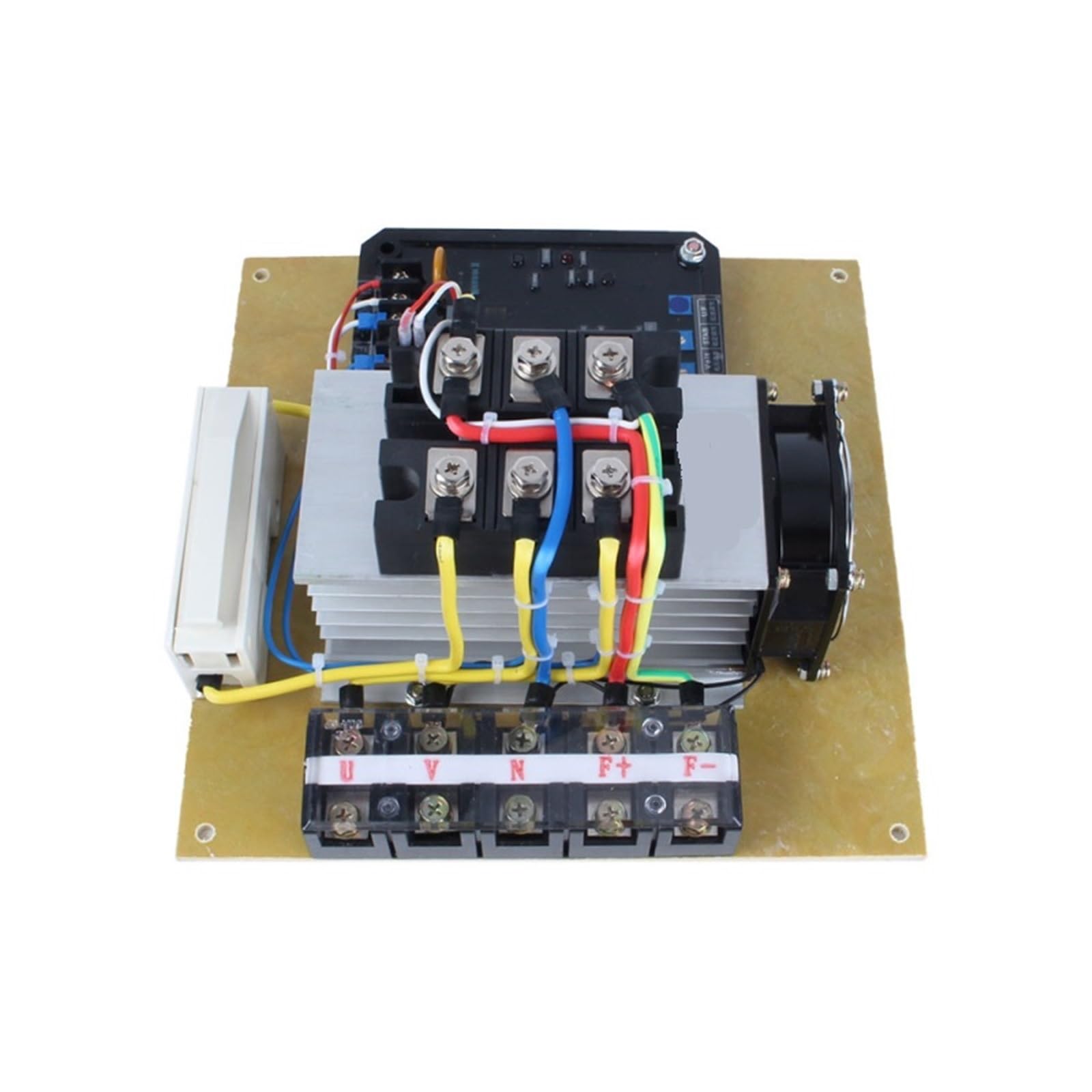 Regulador del alternador Compatible con SAVRH-100A con ventilador, generador sin escobillas, estabilizador y regulador de voltaje automático Regulador Automático