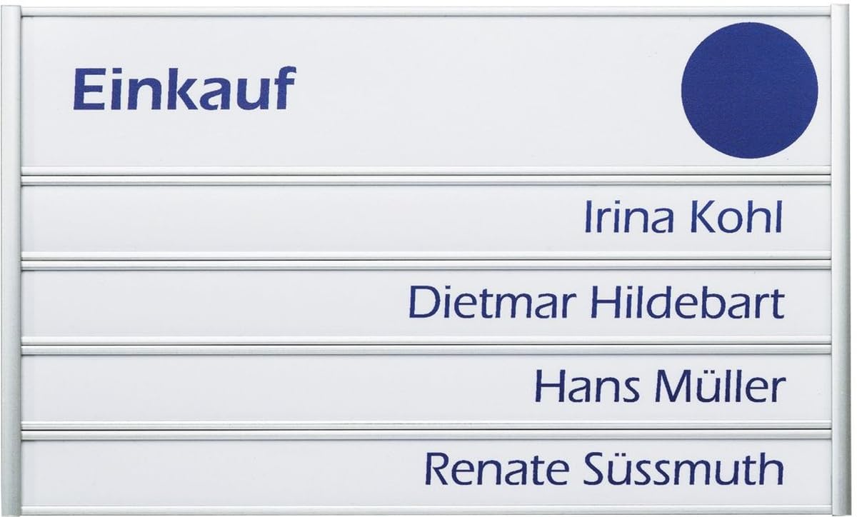 Ultradex Türschild Serie silver BxH 180x108mm Aluminium eloxiert